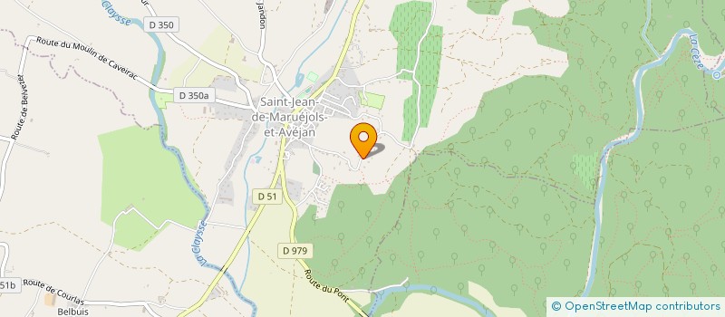 localisation de l'entreprise LES MURIERS  SAINT-JEAN-DE-MARUEJOLS-ET-AVEJAN