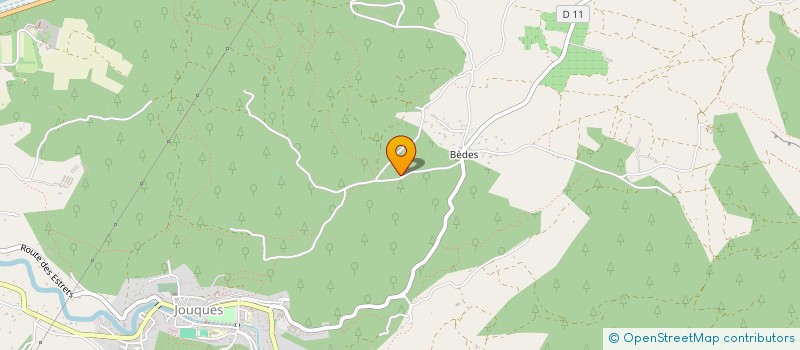 localisation de l'entreprise LES MURIERS BLANCS  JOUQUES