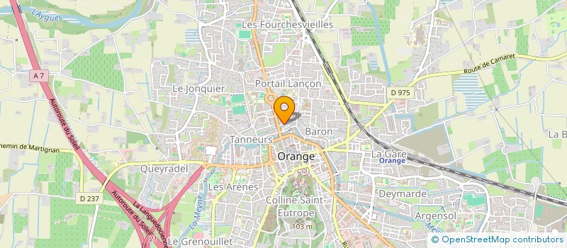 localisation de l'entreprise LES MURMURES D'EOLE à ORANGE