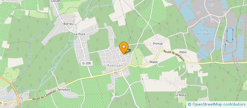 localisation de l'entreprise LES MURMURES DE LA VIGNE  AVENSAN