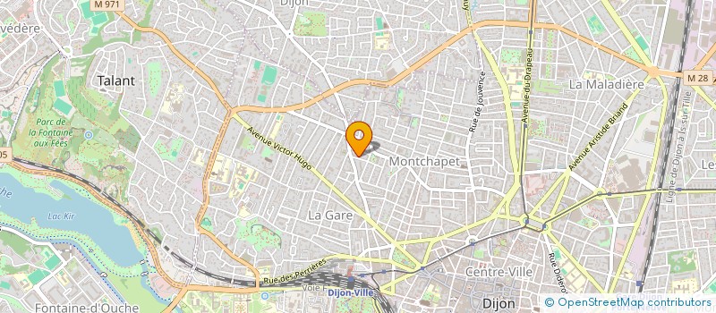 localisation de l'entreprise LES MUROS D'OR à DIJON