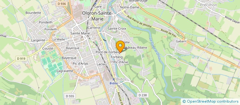 localisation de l'entreprise LES MURS  OLORON-SAINTE-MARIE