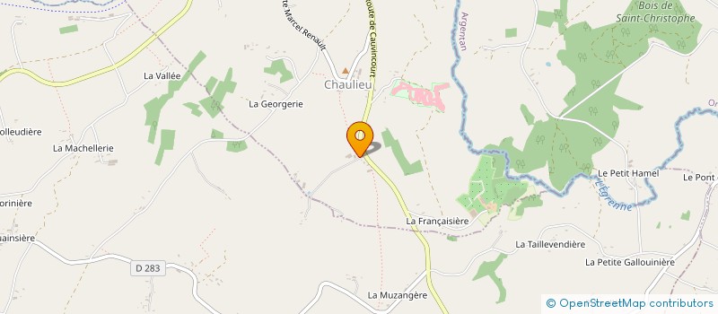 localisation de l'entreprise LES MURS  PERRIERS-EN-BEAUFICEL