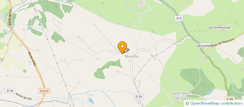 localisation de l'entreprise LES MURS DE BOUDET  MONTFA