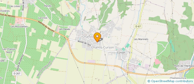 localisation de l'entreprise LES MURS LIES  CHANOS-CURSON