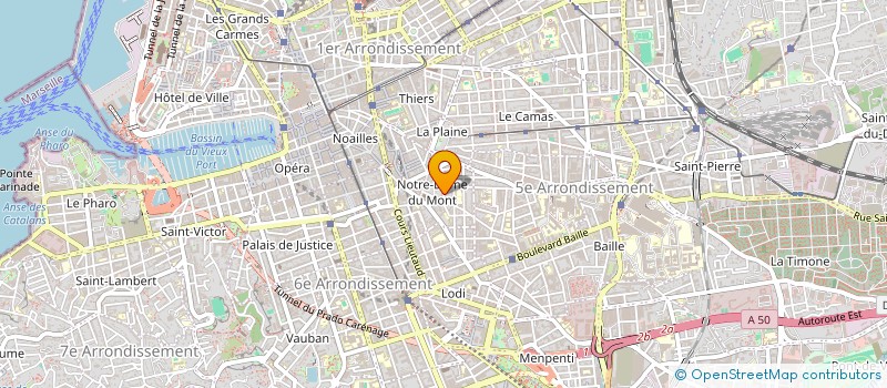 localisation de l'entreprise LES MURS PORTEURS à MARSEILLE
