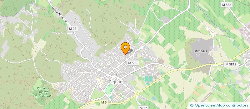 localisation de l'entreprise LES MURS PORTEURS  PIGNAN