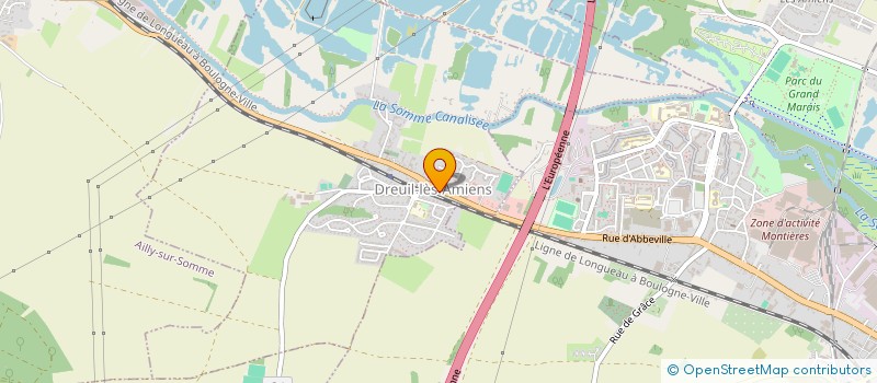 localisation de l'entreprise LES MURS PORTEURS à DREUIL-LES-AMIENS