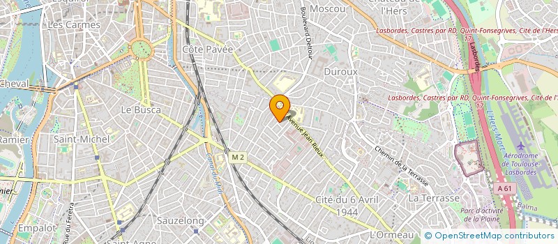 localisation de l'entreprise LES MURS TOULOUSAINS à TOULOUSE