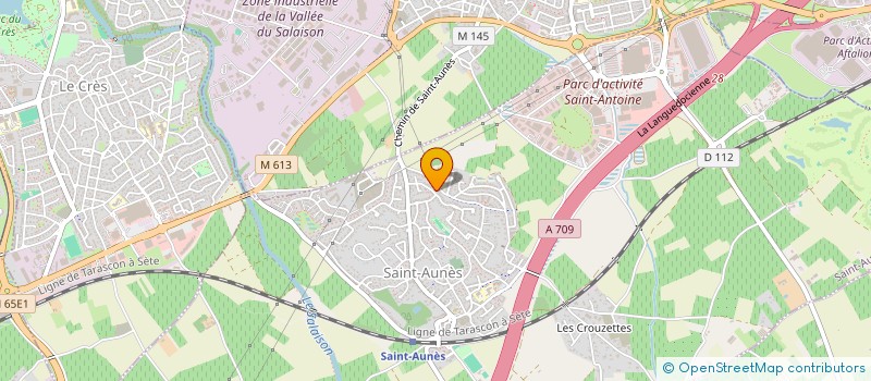 localisation de l'entreprise LES MUSCLES DE SAINT AUNES à SAINT-AUNES
