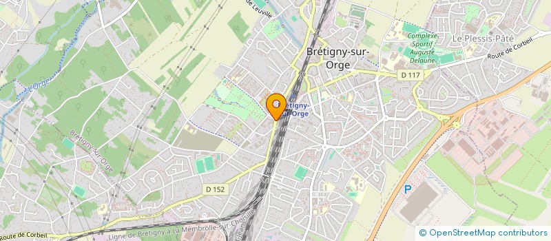 localisation de l'entreprise LES MUSES  BRETIGNY-SUR-ORGE
