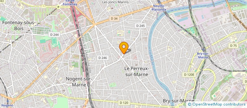 localisation de l'entreprise LES MUSES à NOGENT-SUR-MARNE