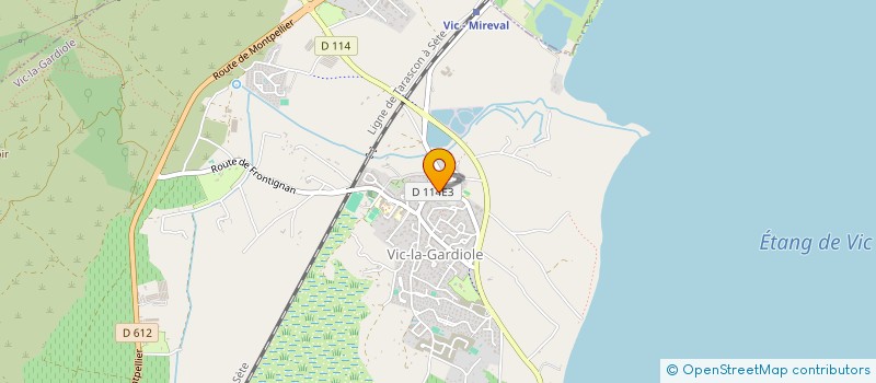 localisation de l'entreprise LES MUSES DE BACCHUS  VIC-LA-GARDIOLE