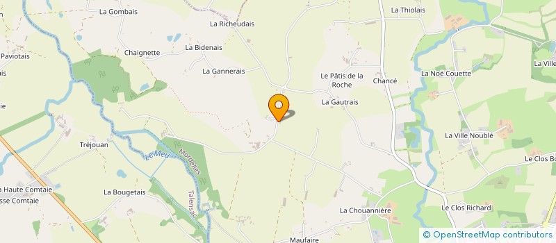 localisation de l'entreprise LES MUSES DU BIEN ETRE  MORDELLES