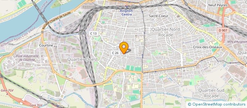 localisation de l'entreprise LES MUSES POURPRES  AVIGNON