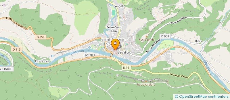 localisation de l'entreprise LES MUSICALES DE SAINT-ANTONIN-NOBLE-VAL  SAINT-ANTONIN-NOBLE-VAL