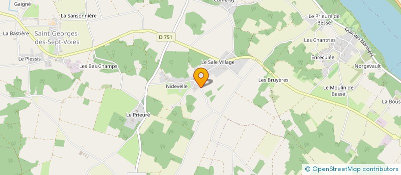 localisation de l'entreprise LES MUSICALES DE SAINT GEORGES DES SEPT VOIES à GENNES-VAL-DE-LOIRE