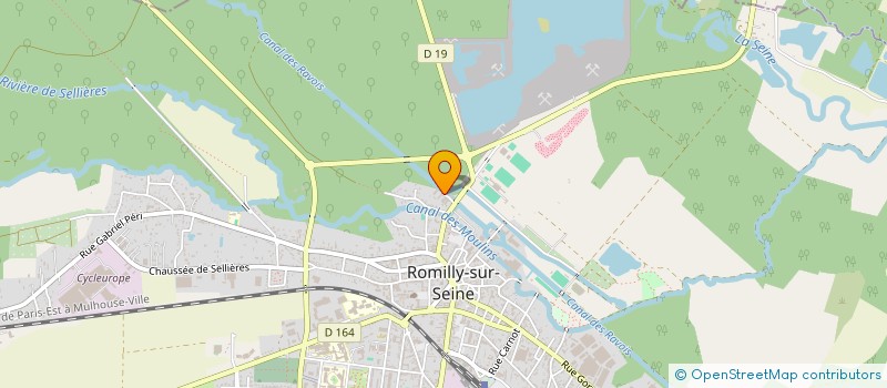localisation de l'entreprise LES MUSICALES DU QUAI DE LA PALLEE à ROMILLY-SUR-SEINE