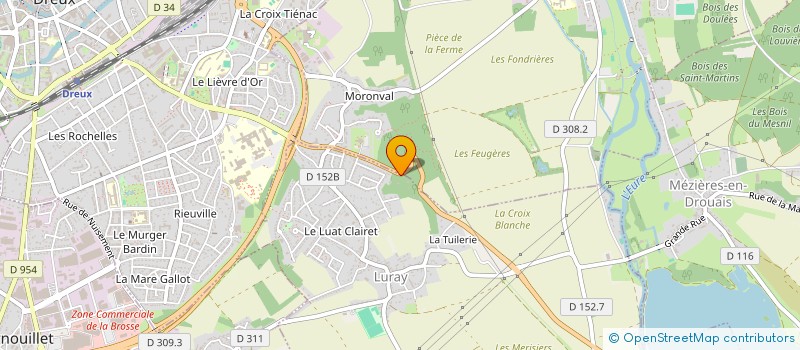 localisation de l'entreprise LES MUSICIENS à LURAY