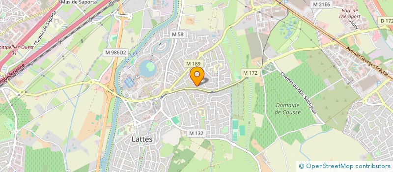 localisation de l'entreprise LES MUSICIENS à LATTES