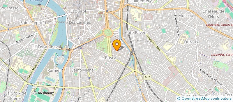 localisation de l'entreprise LES MUSICIENS AU PALAIS  TOULOUSE