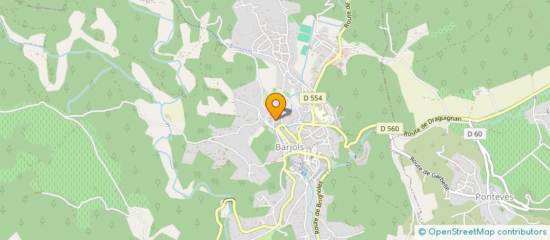 localisation de l'entreprise LES MUSICIENS DU FAUVERY à BARJOLS