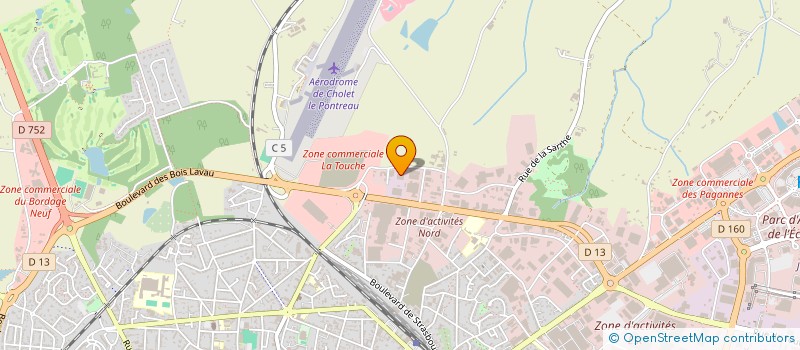localisation de l'entreprise LES MUSICIENS EN FOLIE à CHOLET