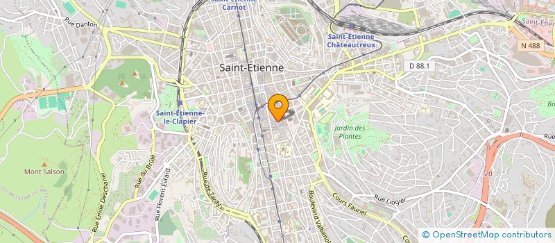 localisation de l'entreprise LES MUSIQUES DU COEUR QUI BAT à SAINT-ETIENNE