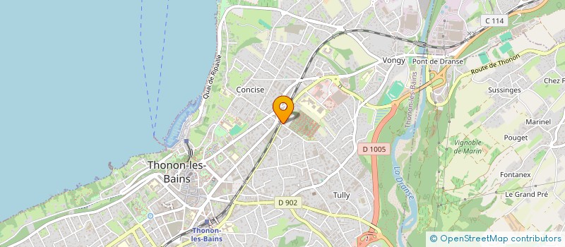 localisation de l'entreprise LES MUSULMANS DE THONON à THONON-LES-BAINS