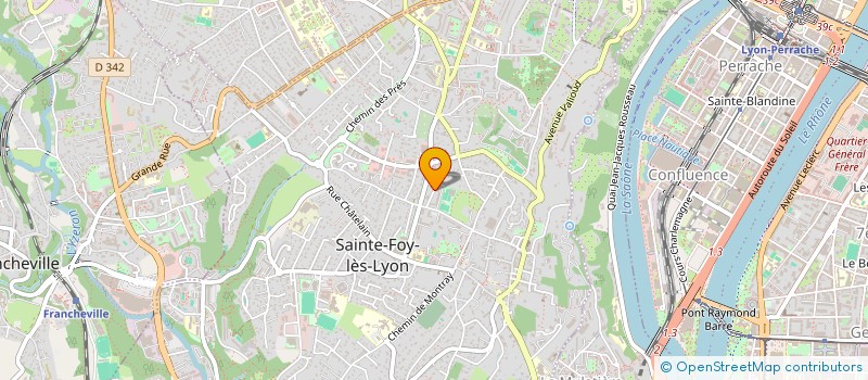 localisation de l'entreprise LES MYOSOTIS  SAINTE-FOY-LES-LYON