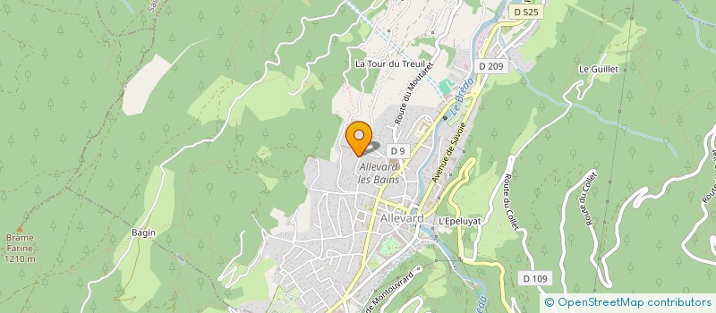 localisation de l'entreprise LES MYOSOTIS  ALLEVARD