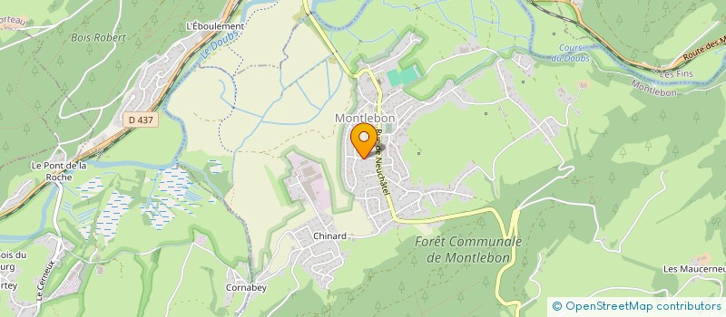 localisation de l'entreprise LES MYOSOTIS  MONTLEBON