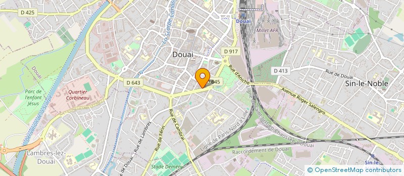 localisation de l'entreprise LES MYOSOTIS à DOUAI