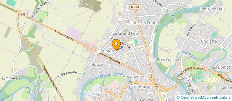 localisation de l'entreprise LES MYOSOTIS  NIORT