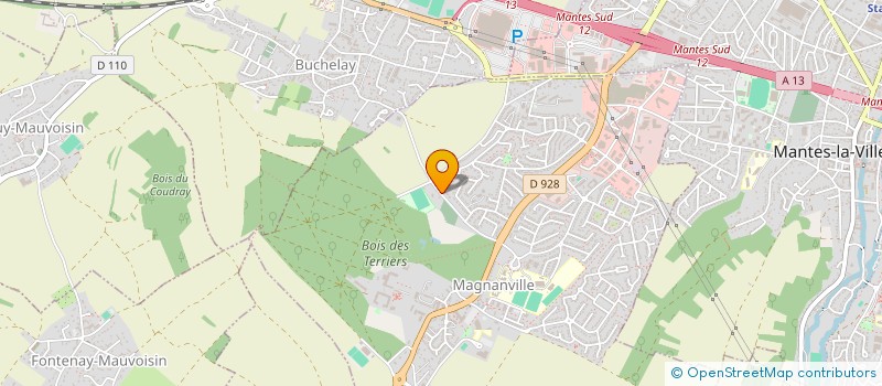 localisation de l'entreprise LES MYOSOTIS - CLUB DES JOYEUX RETRAITES  MAGNANVILLE