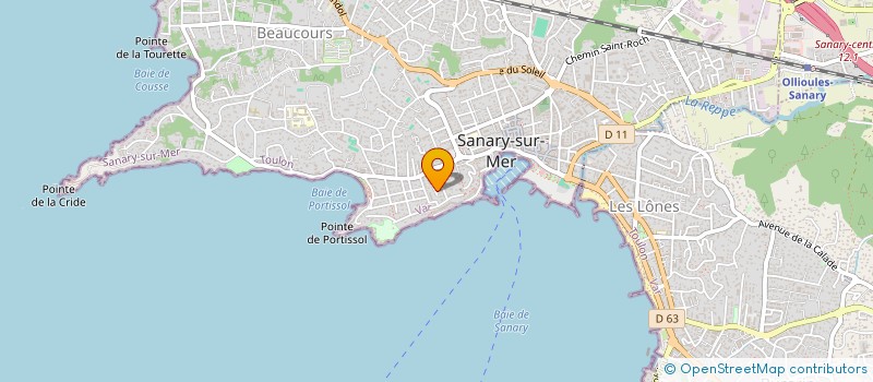 localisation de l'entreprise LES MYRTES à SANARY-SUR-MER
