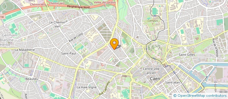 localisation de l'entreprise LES MYRTES à CAEN