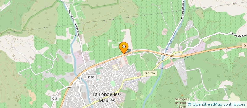 localisation de l'entreprise LES MYRTES  LA LONDE-LES-MAURES