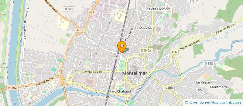 localisation de l'entreprise LES MYRTES  MONTELIMAR