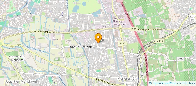 localisation de l'entreprise LES MYRTHES  MORIERES-LES-AVIGNON