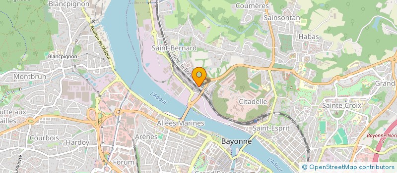 localisation de l'entreprise LES MYRTILLES à BAYONNE