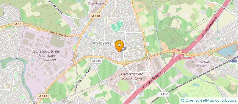 localisation de l'entreprise LES MYRTILLES à VENDARGUES