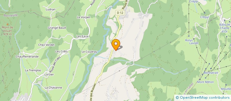 localisation de l'entreprise LES MYRTILLES  BOGEVE