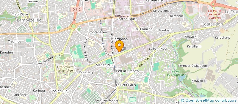 localisation de l'entreprise LES MYRTILLES à BREST