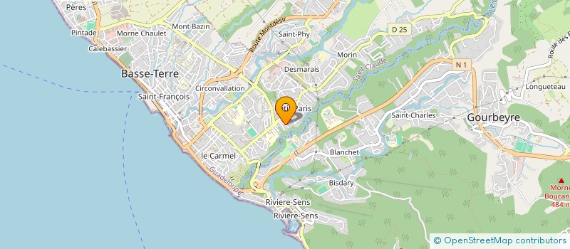 localisation de l'entreprise LES MYSTERES D'ISIS  BAIE-MAHAULT