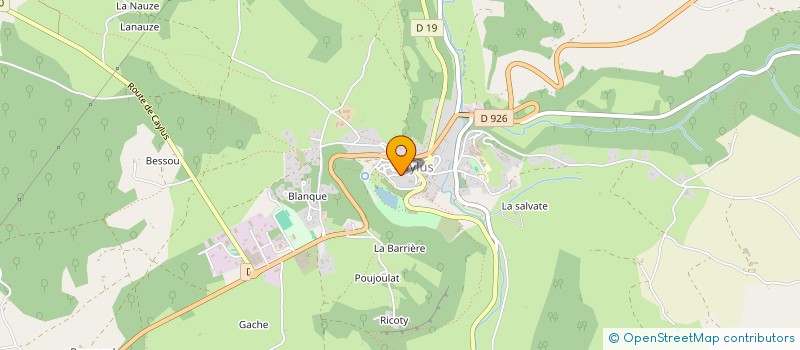 localisation de l'entreprise LES MYSTERES DE CAYLUS à CAYLUS