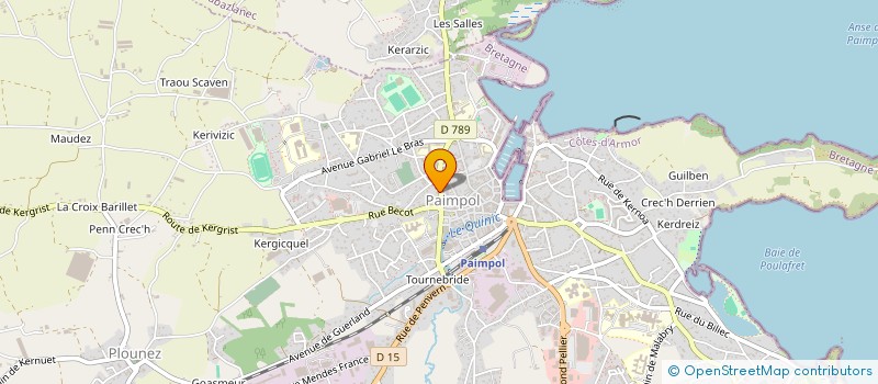 localisation de l'entreprise LES NAGEURS DU GOELO  PAIMPOL