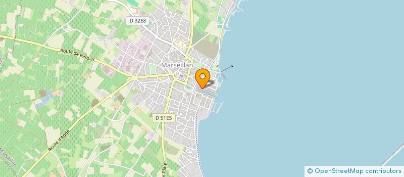 localisation de l'entreprise LES NAGORA à MARSEILLAN