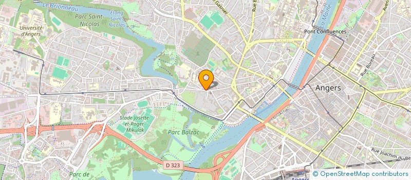 localisation de l'entreprise LES NAIADES à ANGERS