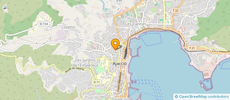 localisation de l'entreprise LES NAIADES D'AJACCIO à AJACCIO